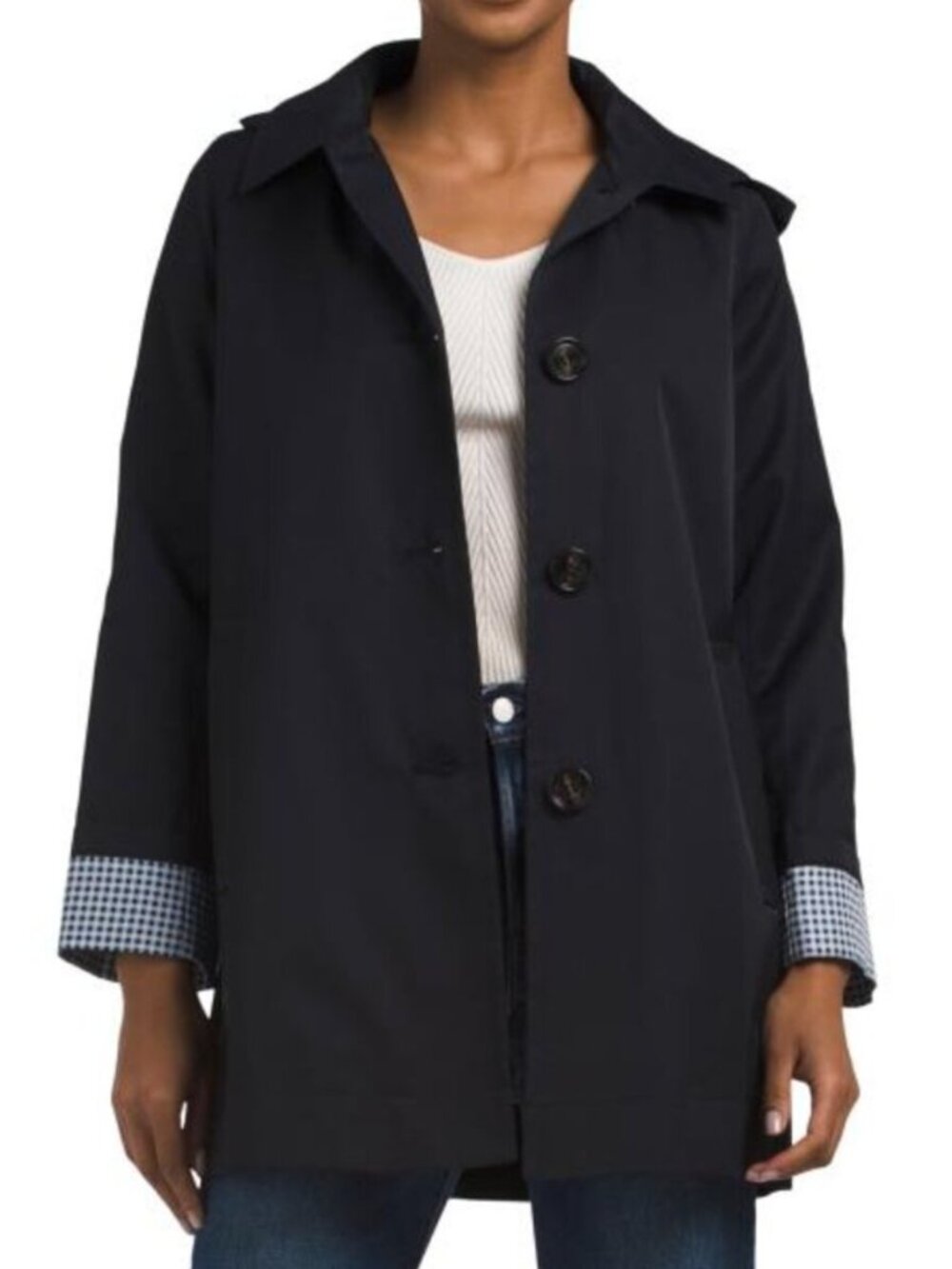 SAM EDELMAN Water Repellant Swing Coat
